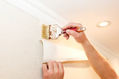 Pose de papier peint à la Groutte — revêtements muraux et toiles de verre